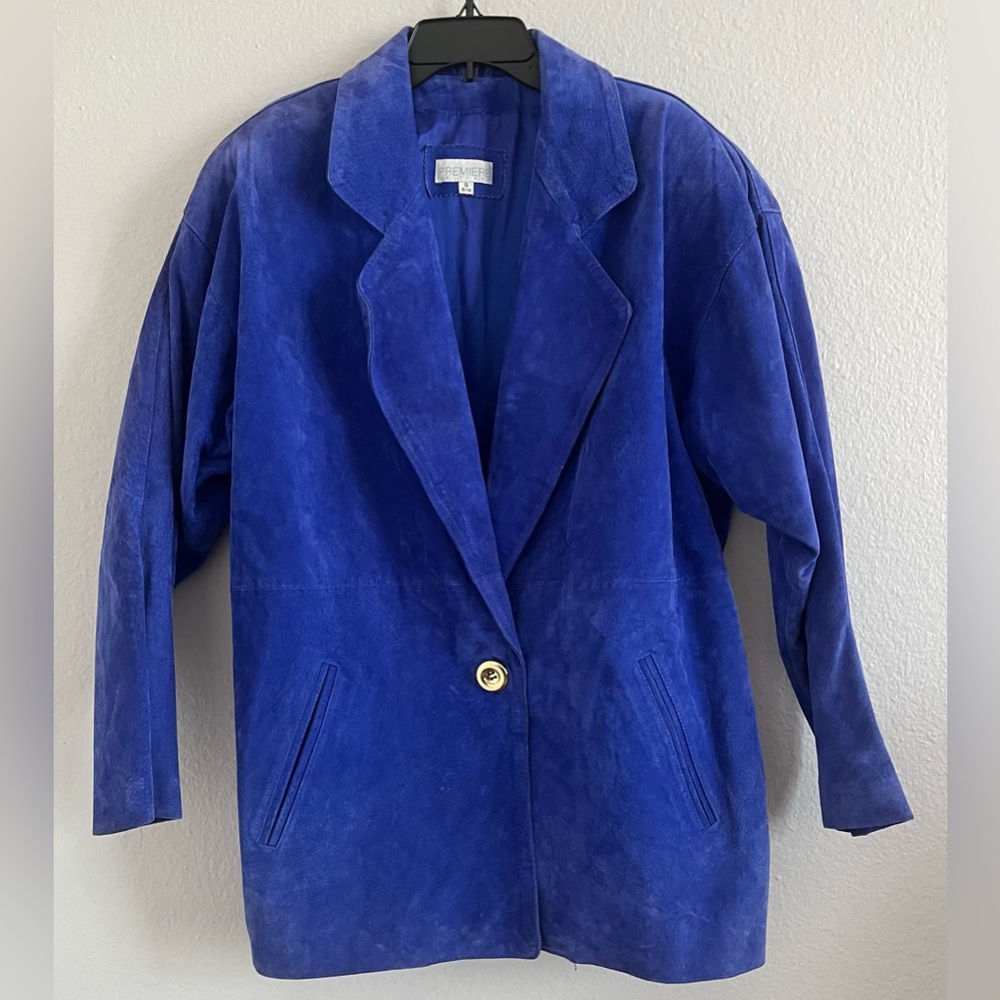 Premiere Editions Vintage Leather Suede Blazer